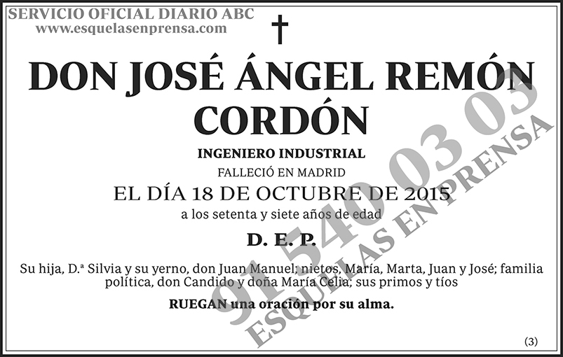 José Ángel Remón Cordón